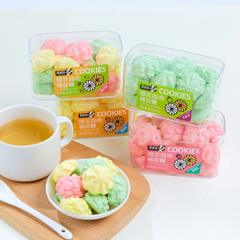 OEM Factory Best Price Cotton Candy Valentine Day Swirl Boxed Colorful Fruit Hard Halal Sweet Kids Marshmallow Candy