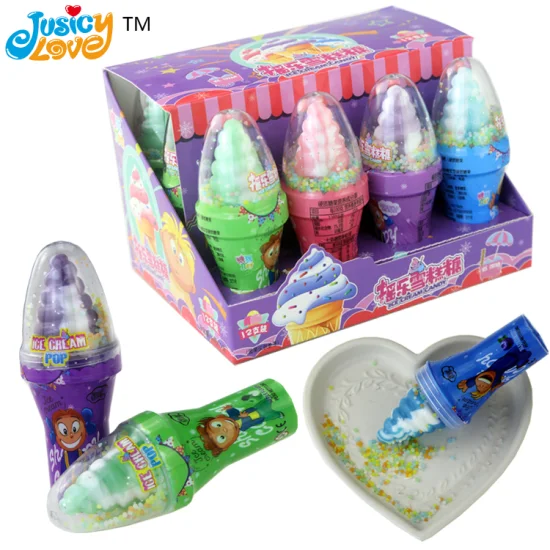 Piruletas con forma de helado Shake Magic Pop Caramelos duros Lollipop Candy